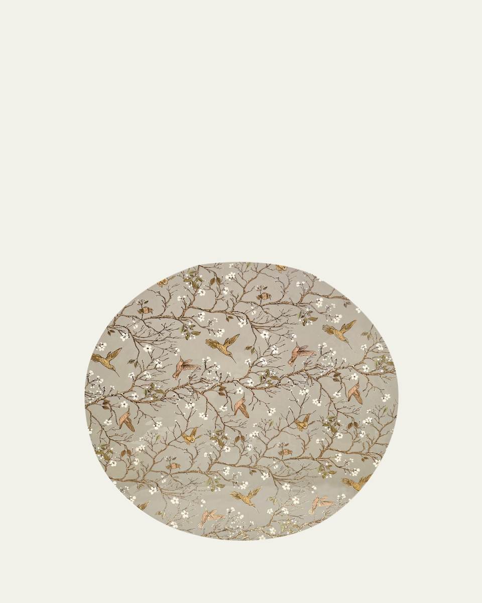 Elegant Hummingbird Lacquered Placemat